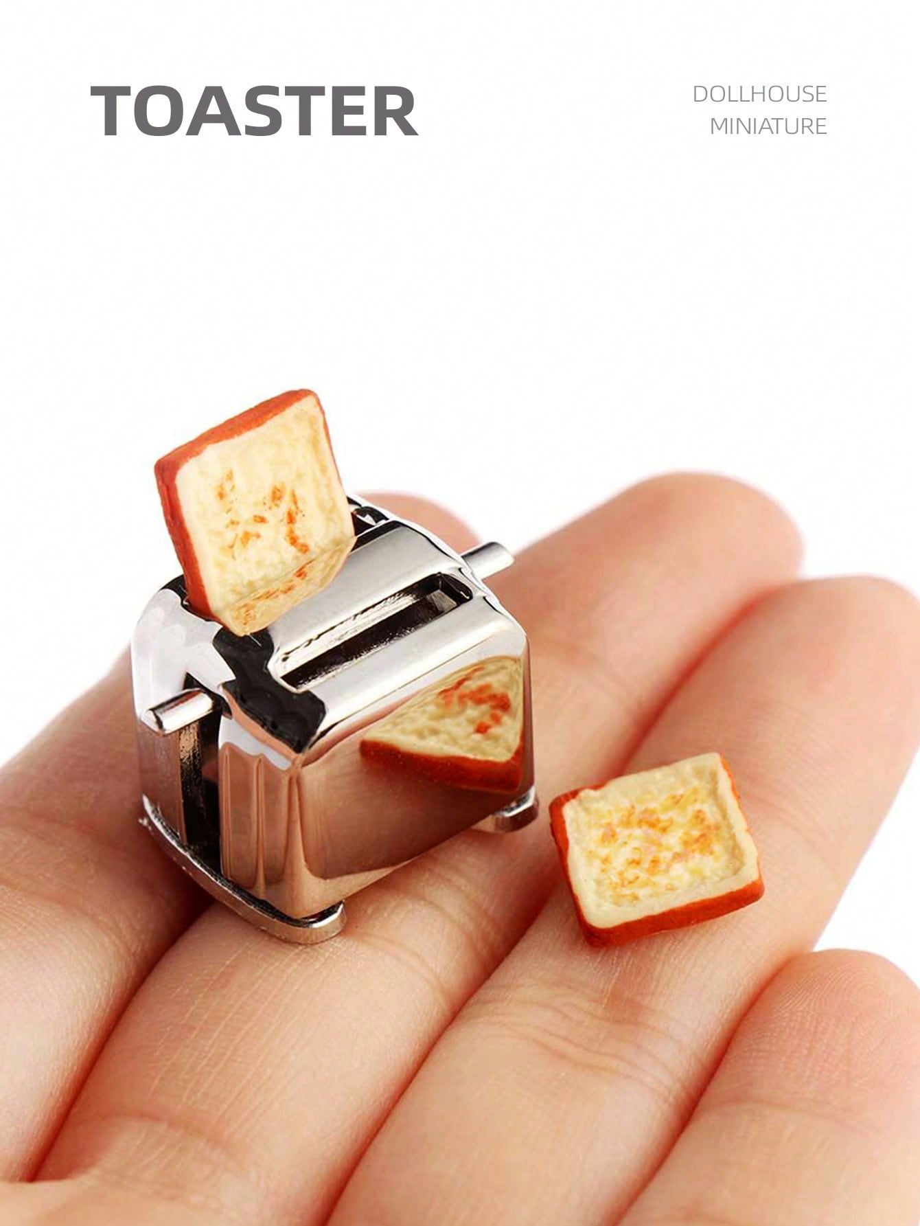 Kitchen Appliances List - Pemanggang Roti Miniatur Rumah Boneka 1:12,