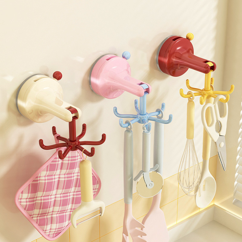 Kitchen Appliances Storage - Pengait Dapur Putar dengan Suction Cup