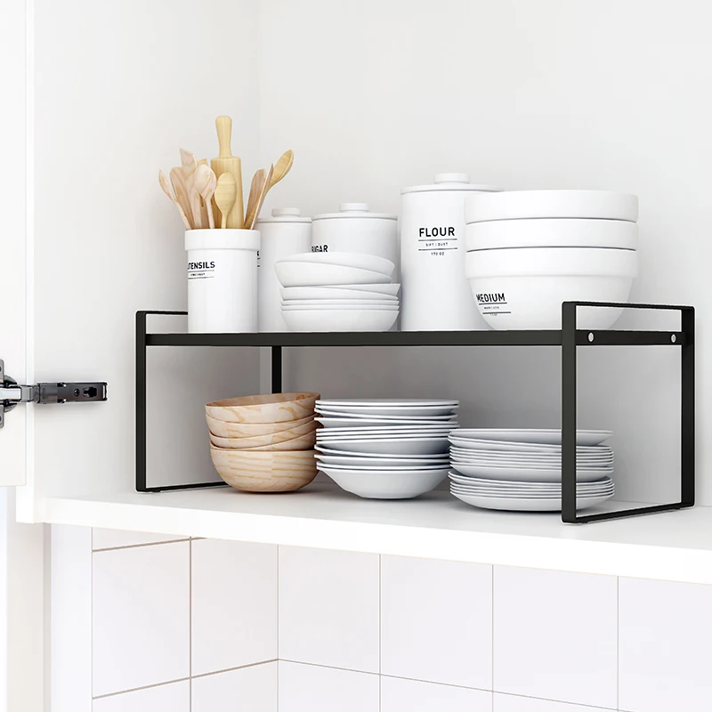 Kitchen Appliances Storage - Rak penyimpanan piring dapur baja, rak