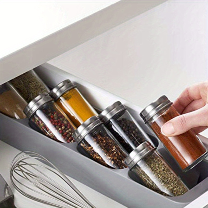 Kitchen Appliances Storage - 1 buah Rak Bumbu 8 Sekat,