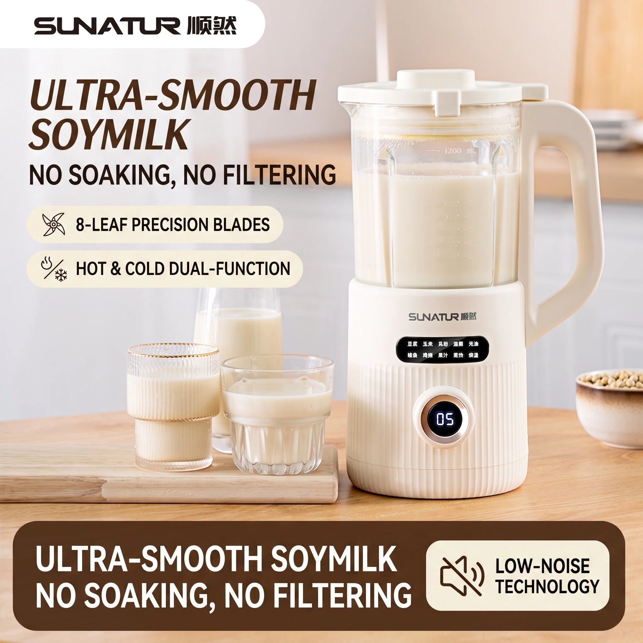 SUNATUR Mesin Pembuat Susu Ked - Soy Milk Maker ulasan dan harga