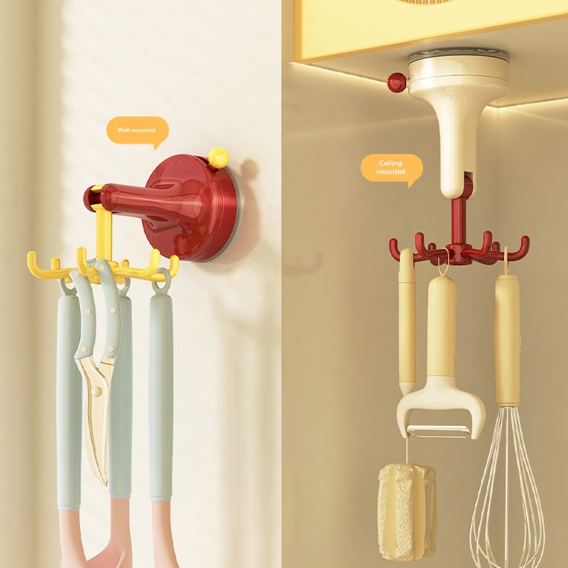 Pengait Dapur Putar dengan Suc - Kitchen Appliances Storage ulasan dan harga